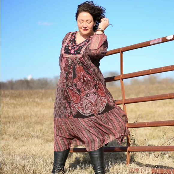 Soft Surroundings Mosaic Maxi Dress - Picture 7 of 8